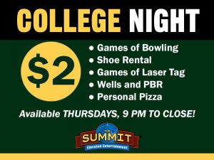 College Night Special at The Summit